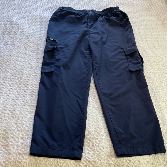 Other - Men's Navy Cargo Pants~ Lightweight ~ 
Size‎ XXL~ Elastic and Belt Loop waist